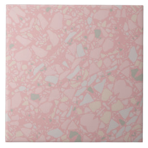 Moderne Elegante Rosa Rosa Terrazzo Kunstvoll wand Fliese