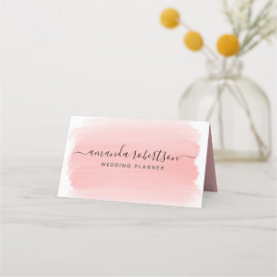Moderne elegante Rosa-Signatur Typografie Treuekarte