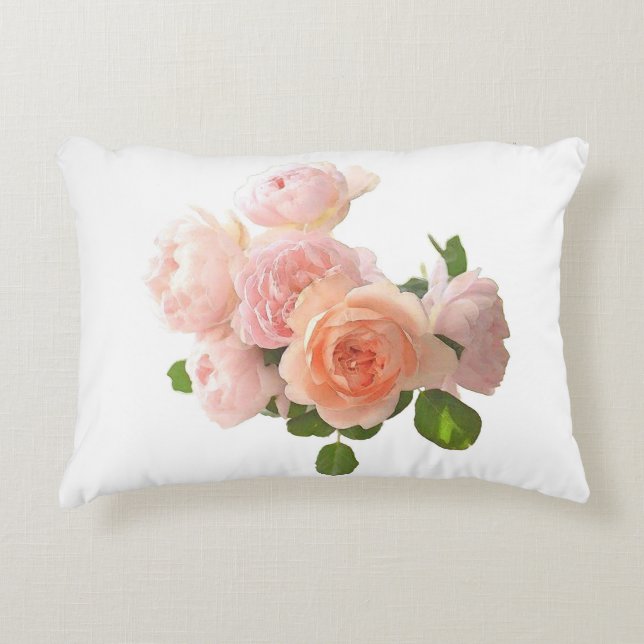 Moderne Elegante Rose Design Moderne Vorlage Dekokissen (Vorderseite)