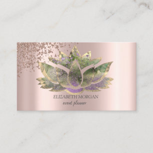Moderne Elegante Rose Gold Diamanten Visitenkarte