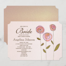 Moderne Elegante Rose Goldenes Brautparty
