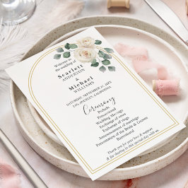 Moderne Elegante Rose und Golden Arch Hochzeit