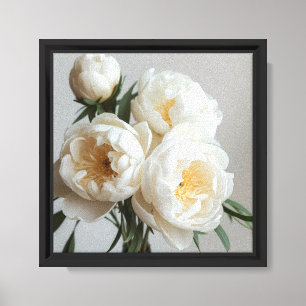 Moderne elegante Rosenblumendesign Leinwanddruck