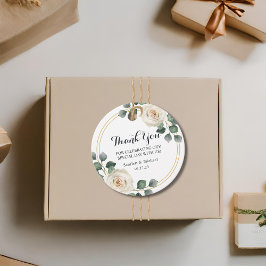 Moderne, elegante Rosenhochzeit Geschenkanhänger