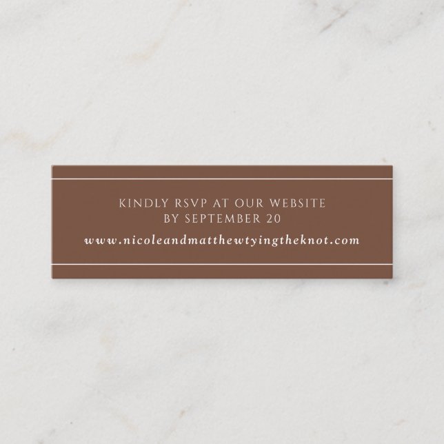Moderne Elegante Rost Website UAWG \ Registrierung Mini Visitenkarte (Vorderseite)