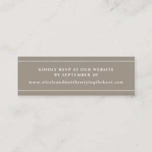 Moderne elegante Sand Website UAWG \ Registrierung Mini Visitenkarte