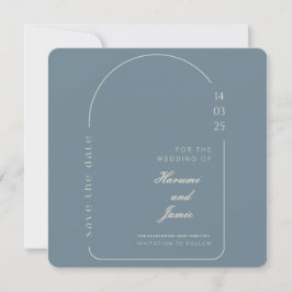 Moderne elegante Save the Date Hochzeitkarte