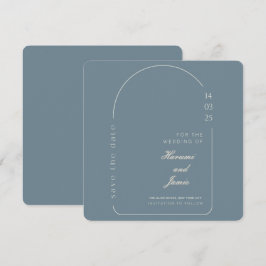 Moderne elegante Save the Date Hochzeitkarte
