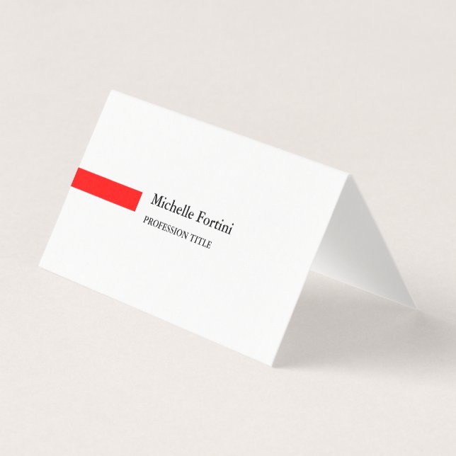 Moderne Elegante Schlicht Minimalistisch Visitenkarten (Vorderseite)