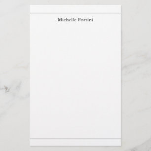 Moderne Elegante Schlichte Minimalistische Briefpapier