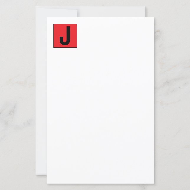 Moderne Elegante Schlichte Professionelle Monogram (Vorderseite)