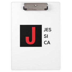 Moderne elegante schlichte professionelle Monogram Klemmbrett