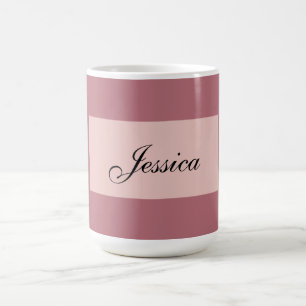 Moderne Elegante Schlichte Rose Gold Ihr Name Kaffeetasse