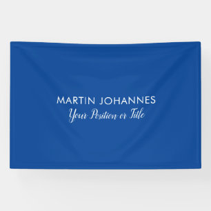 Moderne Elegante Schlichte Stylische Blaue Minimal Banner