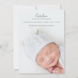 Moderne elegante Schrift 2 Foto-Overlay-Statistike Ankündigung