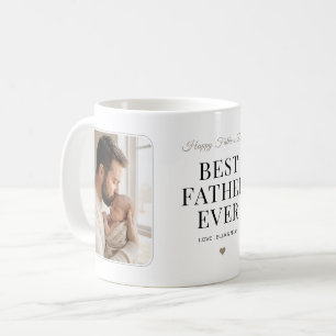 Moderne elegante Schriftart: Bestes Vater-Foto all Kaffeetasse