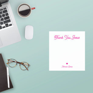 Moderne elegante Schriftart Danke Jesus Benutzerna Notizblock