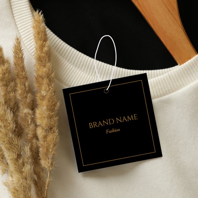 Moderne elegante Schwarz-Gold-Preismarke (Von Creator hochgeladen)