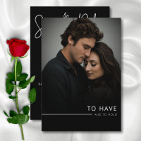 Moderne, elegante Schwarz-Weiß-Foto-Hochzeit