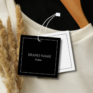 Moderne elegante Schwarz-Weiß-Preismarke