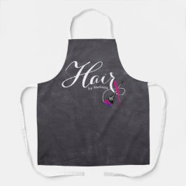 Moderne, elegante Script Chalkboard Hair by You Schürze