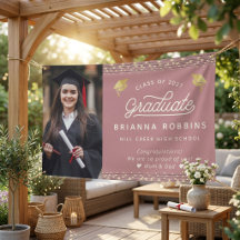 Moderne, elegante Script Gold Abschluss Foto Cassi