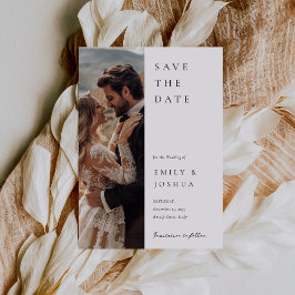 Moderne, elegante Script-Hochzeit Save The Date