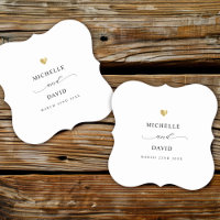 Moderne, elegante Script-Minimal-Gold-Gastgeschenk