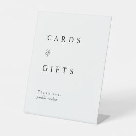 Moderne, elegante Skriptkarten und Geschenke für H Sockelschild