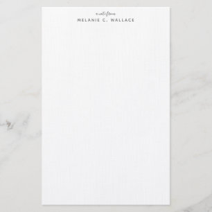 Moderne Elegante Smokey Grau Personalisiert Briefpapier