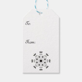 Moderne Elegante Snowflake Weihnachten Einfache We Geschenkanhänger