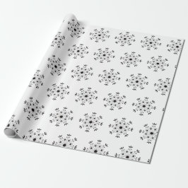 Moderne Elegante Snowflake Weihnachten Einfache We Geschenkpapier