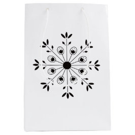 Moderne Elegante Snowflake Weihnachten Einfache We Mittlere Geschenktüte