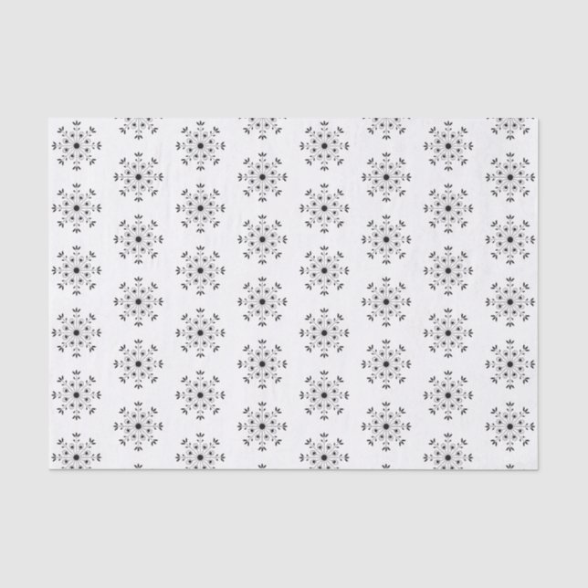 Moderne Elegante Snowflake Weihnachten Einfache We Seidenpapier (Vorderseite)