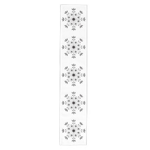 Moderne Elegante Snowflake Weihnachten Winter Mittelgroßer Tischläufer