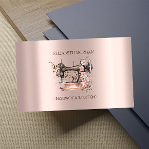 Moderne elegante, stilvolle Diamanten Nähmaschine Visitenkarte