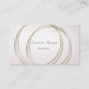 Moderne elegante, stilvolle "Gold Circles" Visitenkarte