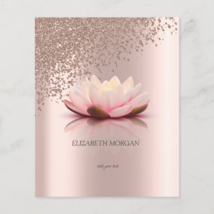 Moderne Elegante Stilvolle Rose Flyer