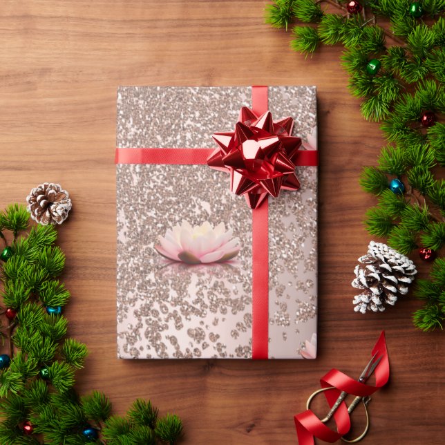 Moderne Elegante Stilvolle Rose Geschenkpapier (Feiertagsgeschenk)