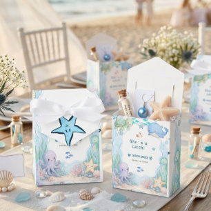Moderne elegante Strandparty im Unterwasser-Look Geschenkschachtel