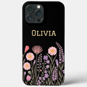 Moderne elegante süße girly einfache Wildblumen Case-Mate iPhone Hülle