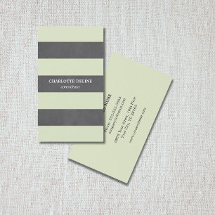 Moderne elegante Textur Grau Grün Berater Visitenkarte
