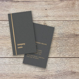 Moderne elegante Textur Gray Imitate Gold Consulta Visitenkarte