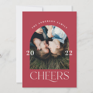 Moderne elegante trendige Typografie Rote Weihnach