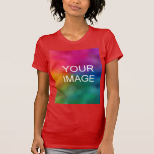 Moderne elegante trendige Vorlage laden Ihr Foto h T-Shirt