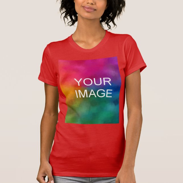 Moderne elegante trendige Vorlage laden Ihr Foto h T-Shirt (Vorderseite)