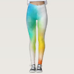 Moderne Elegante Trendy farbenfroh Rosa Blau Grün Leggings<br><div class="desc">Moderne elegante,  trendige Leggings in rosa,  blau,  grün und gelb.</div>