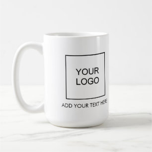 Moderne Elegante Trendy Fügen Sie Ihren Firmenlogo Kaffeetasse