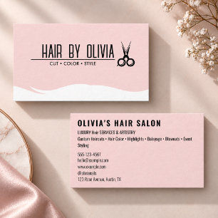 Moderne elegante Typografie Schere Haarstylist Fri Visitenkarte