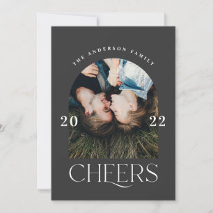 Moderne elegante Typografie schwarz + weiß Weihnac